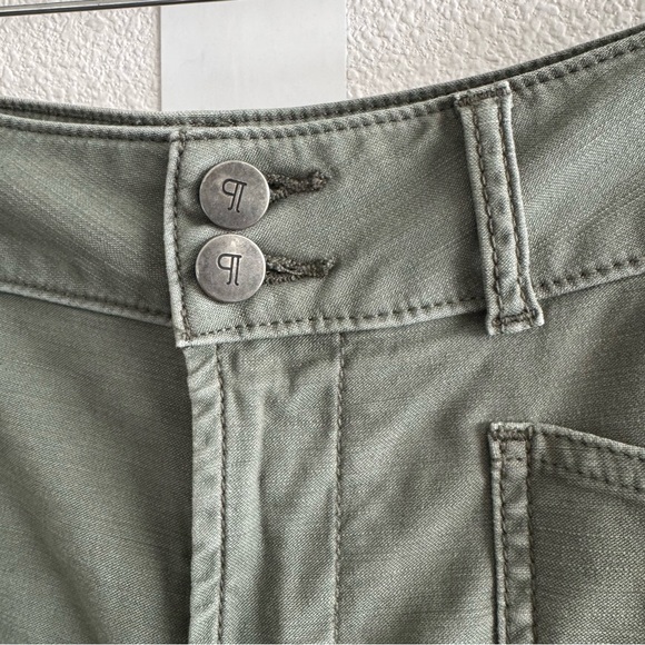 Anthropologie Pilcro The Wanderer Mid-Rise Relaxed-Leg Pants Moss Green Utility - Picture 7 of 15